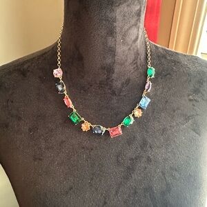 Park Lane Gold Chain Multicolor Crystal Necklace - Women Jewelry